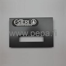 Pulverilokeron etulevy, harmaa