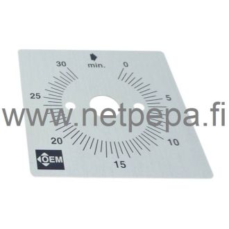 Ajastintaulu, asteikko 30 min