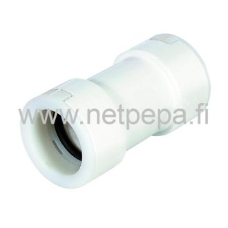 Kondenssivesiputken suoraliitos 20mm, valkoinen